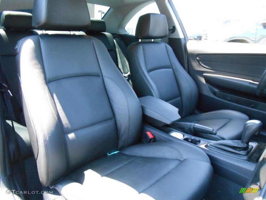 2012 1 Series 128i Coupe - Space Grey Metallic / Black photo #14