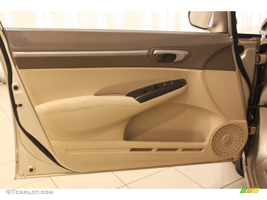 2007 Civic EX Sedan - Borrego Beige Metallic / Ivory photo #4