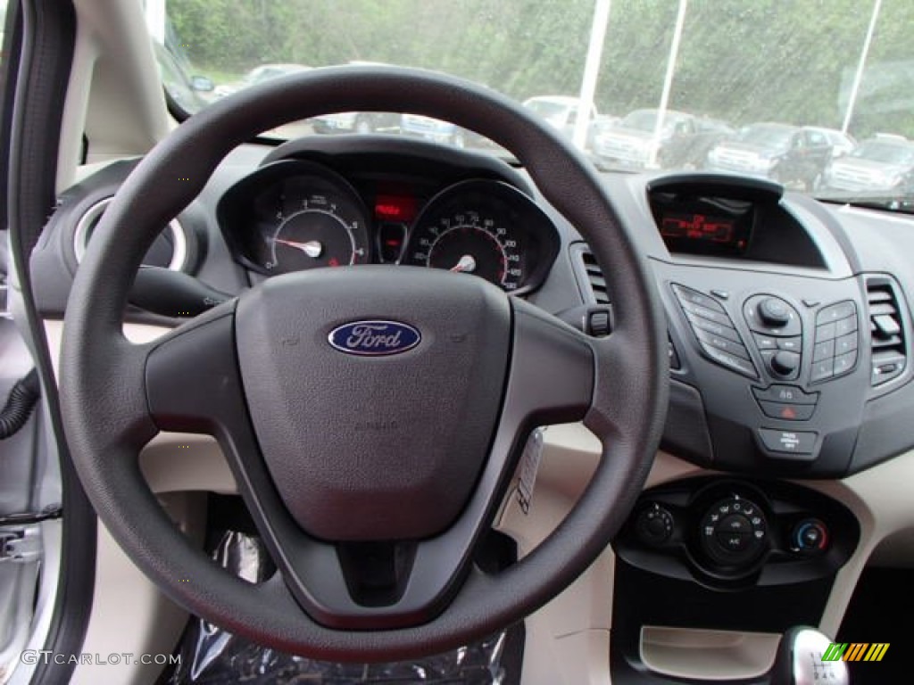 2013 Fiesta S Sedan - Ingot Silver / Charcoal Black/Light Stone photo #18