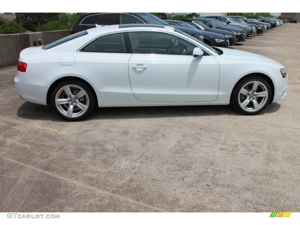 Glacier White Metallic 2013 Audi A5 2.0T quattro Coupe Exterior Photo #80706302