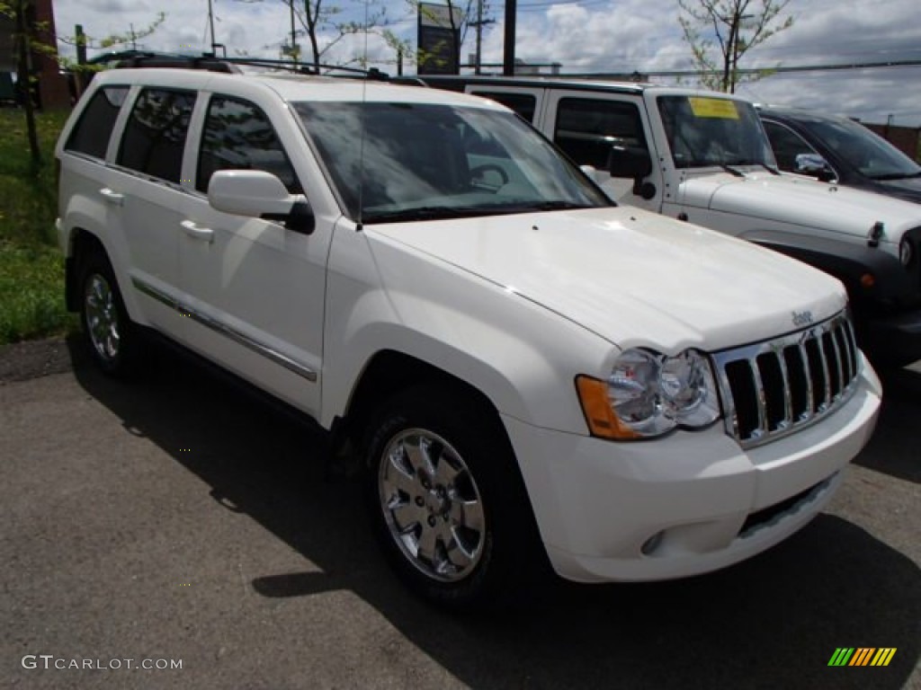 2008 Grand Cherokee Limited 4x4 - Stone White / Dark Slate Gray/Light Graystone photo #1