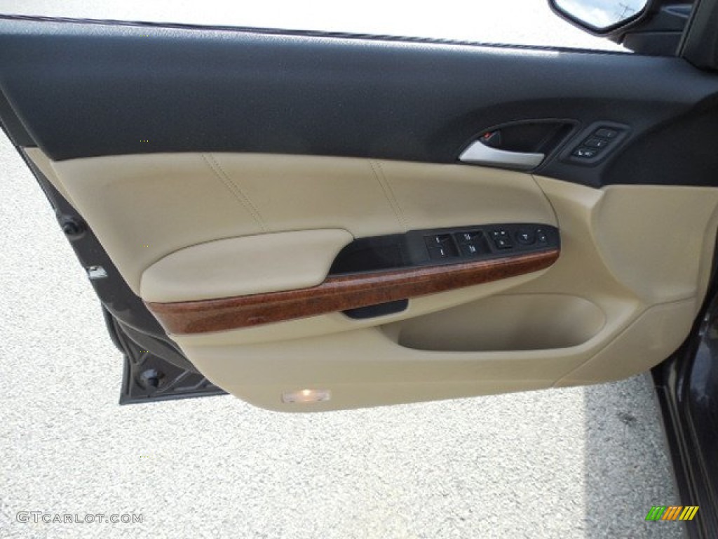 2011 Accord EX-L V6 Sedan - Dark Amber Metallic / Ivory photo #7