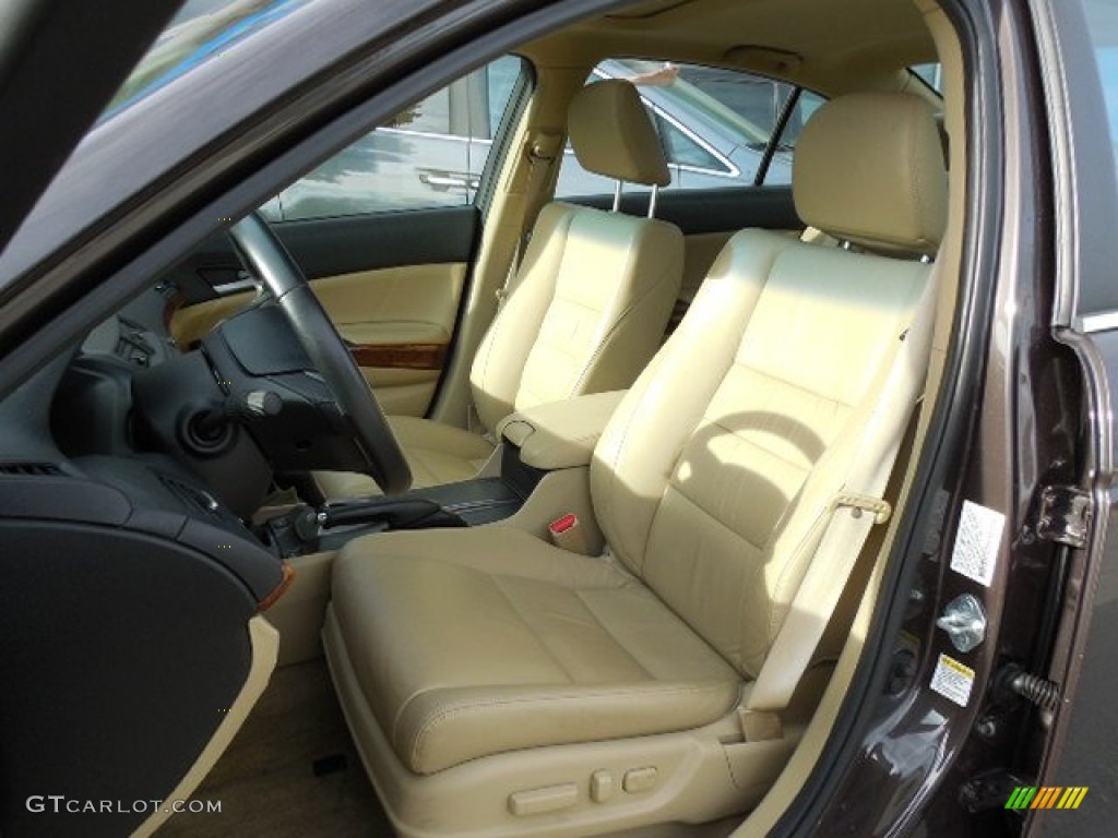 2011 Accord EX-L V6 Sedan - Dark Amber Metallic / Ivory photo #9