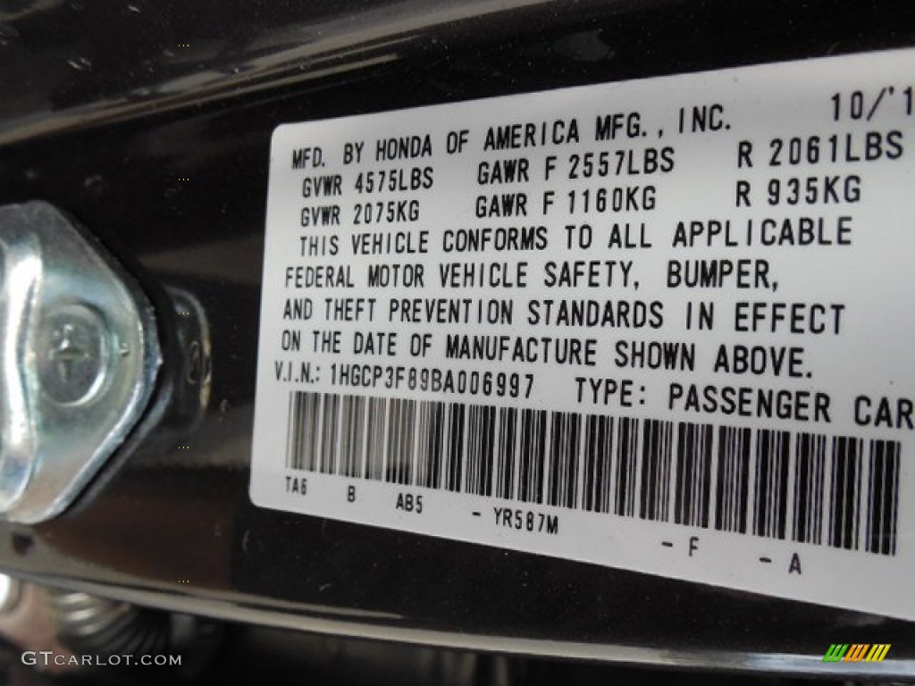 2011 Accord EX-L V6 Sedan - Dark Amber Metallic / Ivory photo #14
