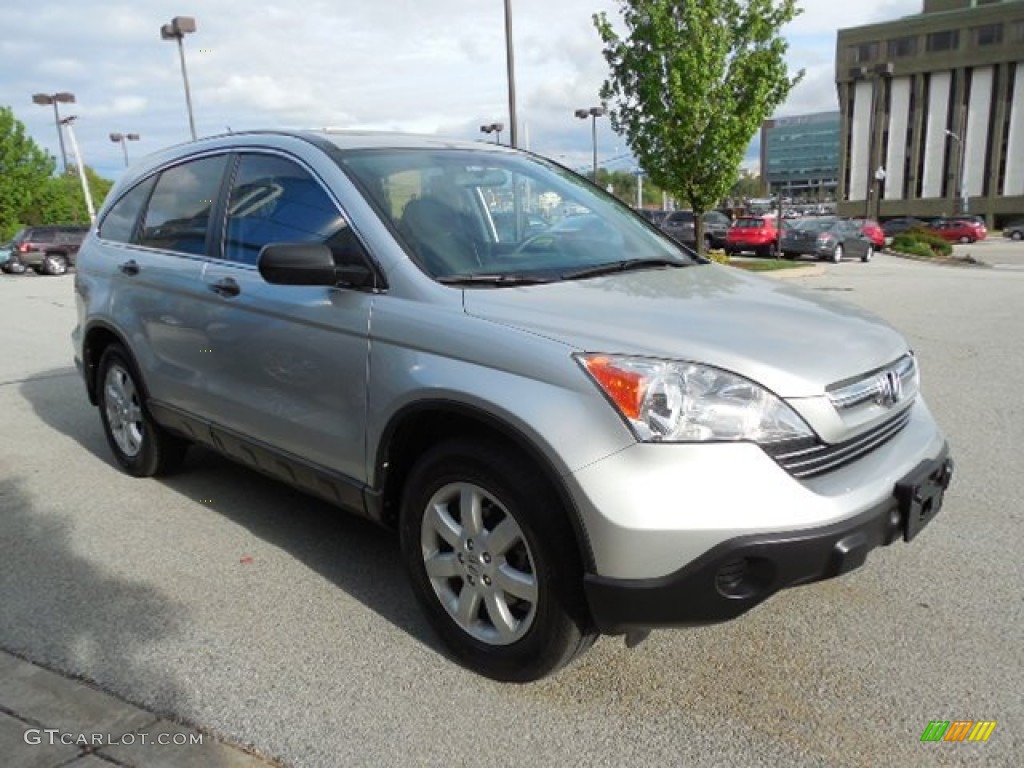 2009 CR-V EX 4WD - Alabaster Silver Metallic / Black photo #5