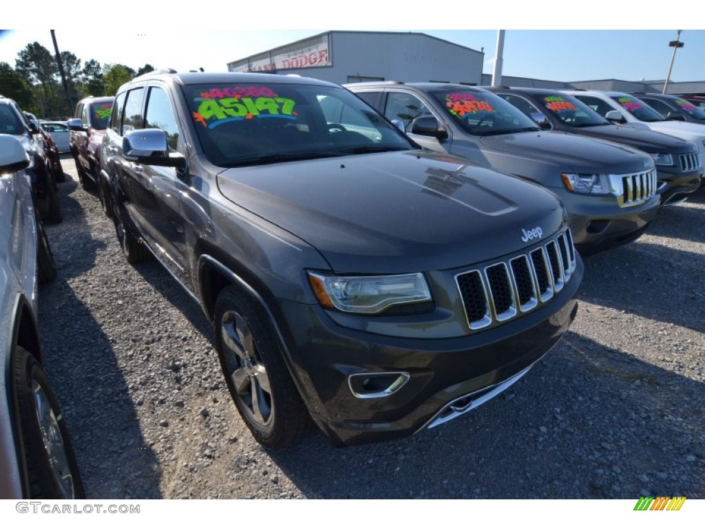 2014 Grand Cherokee Overland - Granite Crystal Metallic / Overland Morocco Black photo #4