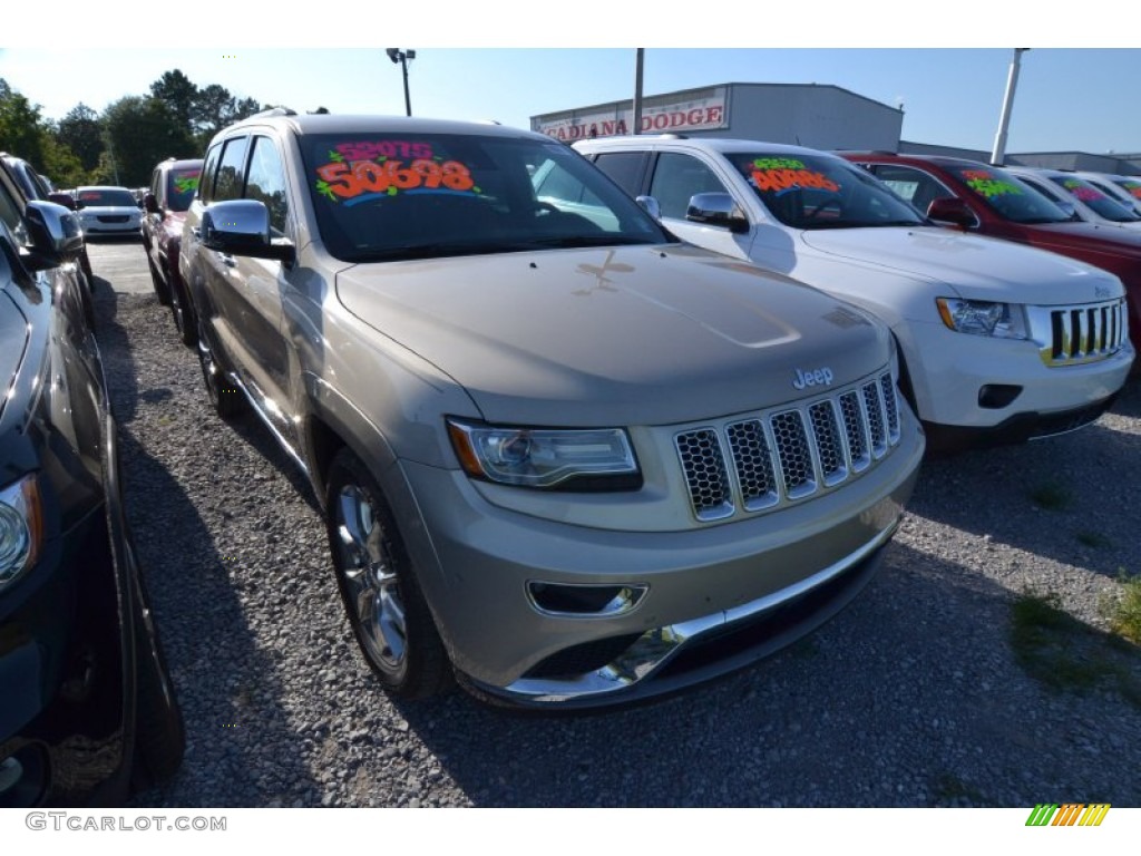 2014 Grand Cherokee Summit - Cashmere Pearl / Summit Morocco Black Natura Leather photo #4