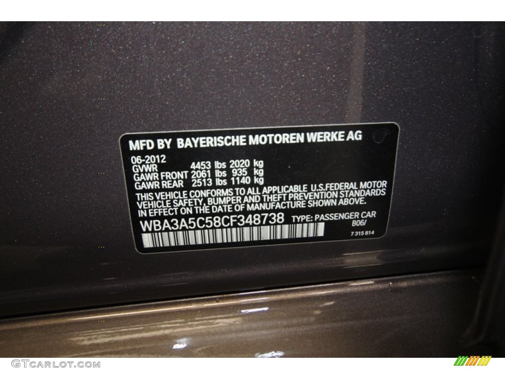 2012 3 Series Color Code B06 for Sparkling Bronze Metallic Photo #80709918