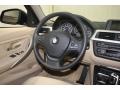 Venetian Beige 2012 BMW 3 Series 328i Sedan Steering Wheel