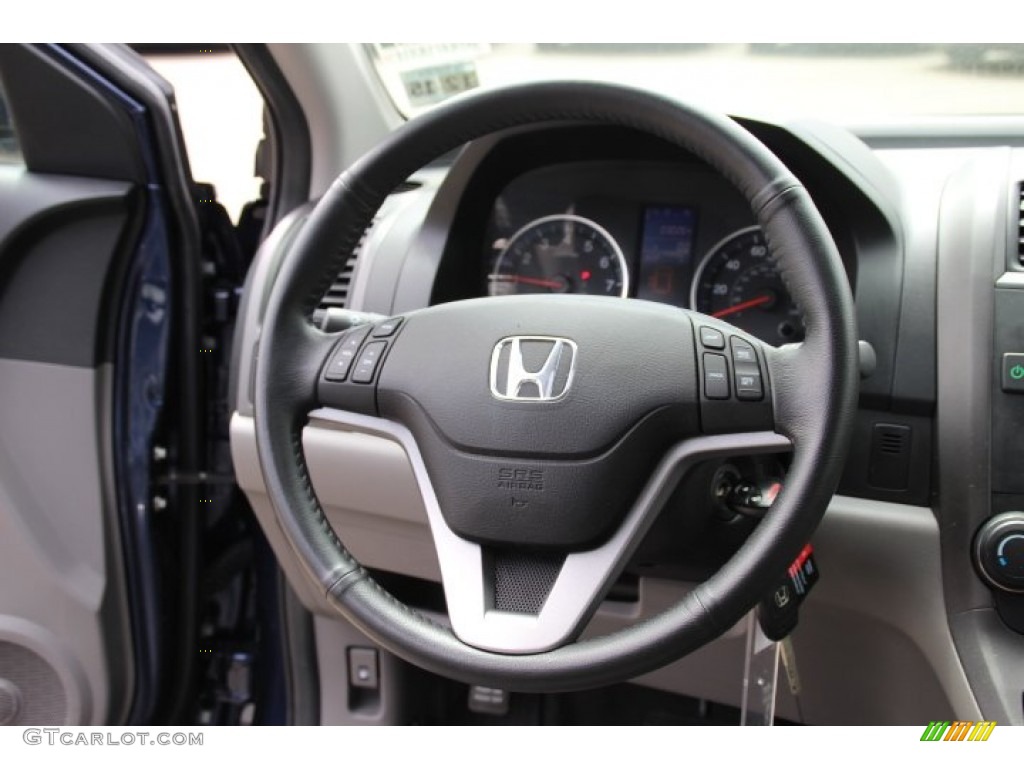 2011 Honda CR-V EX-L 4WD Gray Steering Wheel Photo #80710805