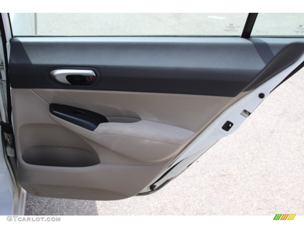 2010 Honda Civic LX Sedan Beige Door Panel Photo #80711207