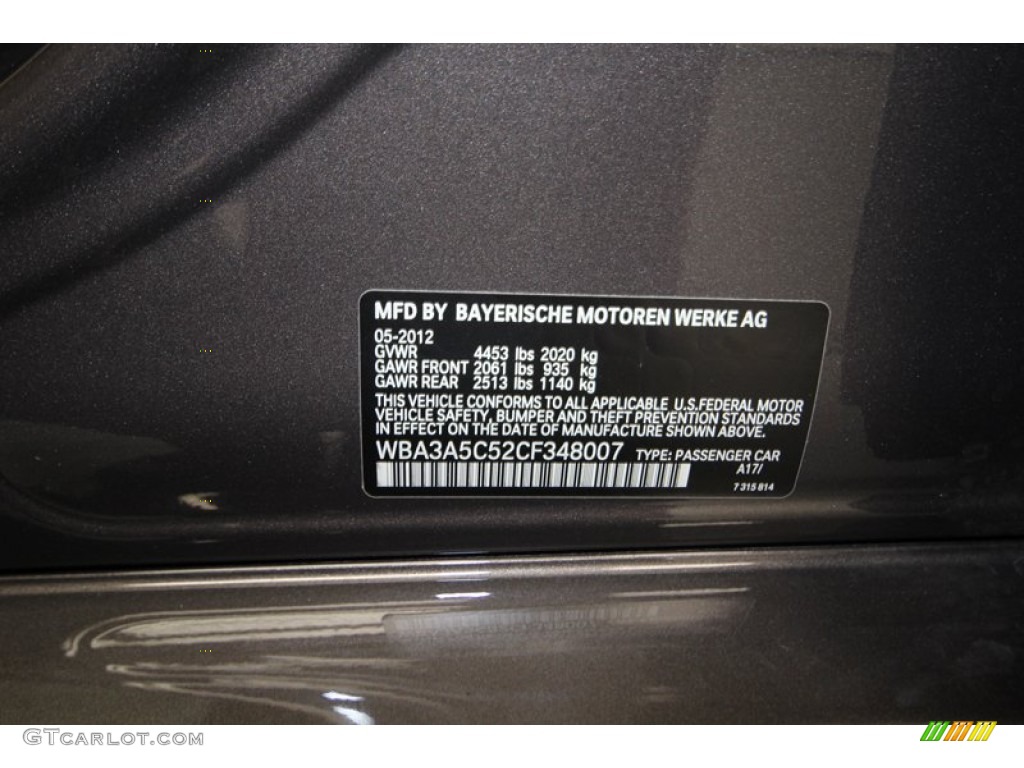 2012 3 Series Color Code A17 for Mojave Metallic Photo #80712040