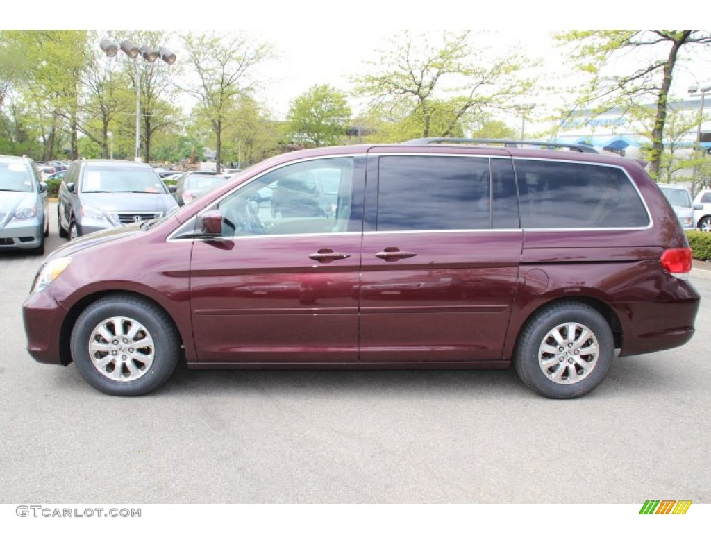 Dark Cherry Pearl 2010 Honda Odyssey EX-L Exterior Photo #80712573