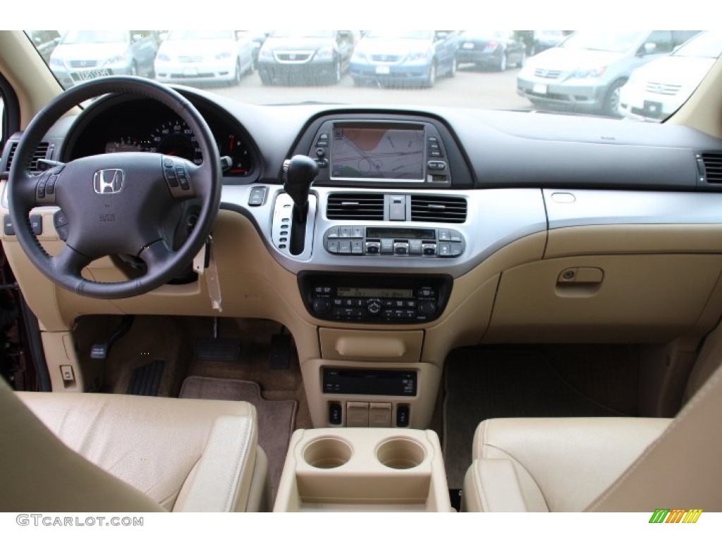 2010 Honda Odyssey EX-L Beige Dashboard Photo #80712619