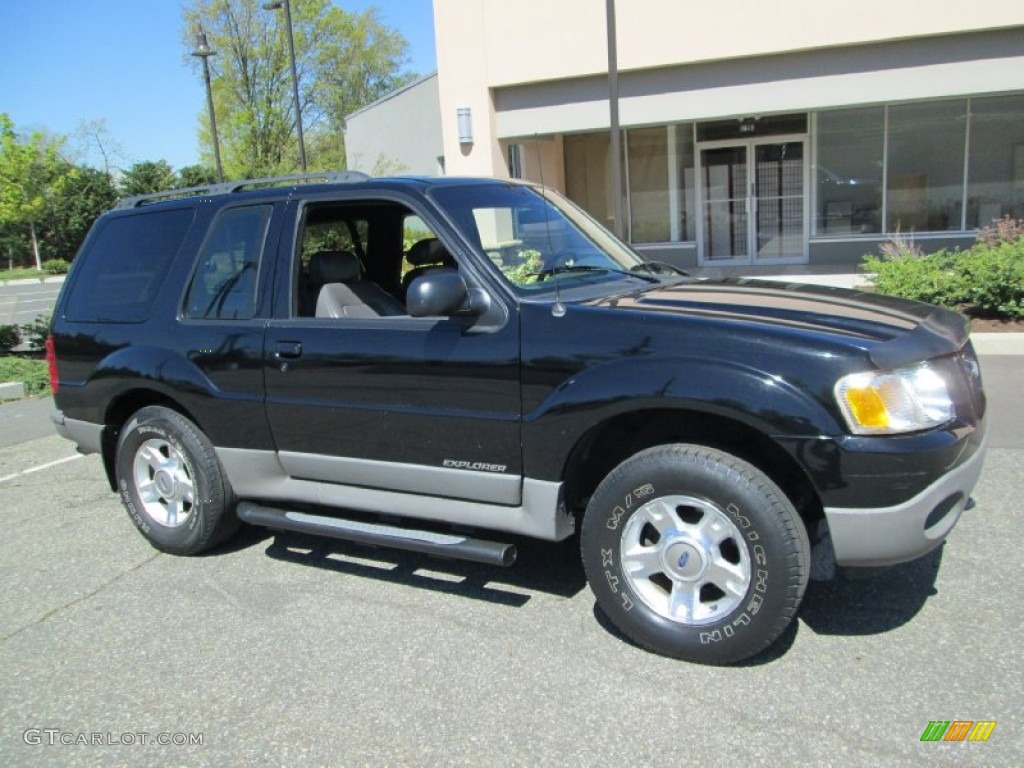 2001 Explorer Sport 4x4 - Black / Dark Graphite photo #10