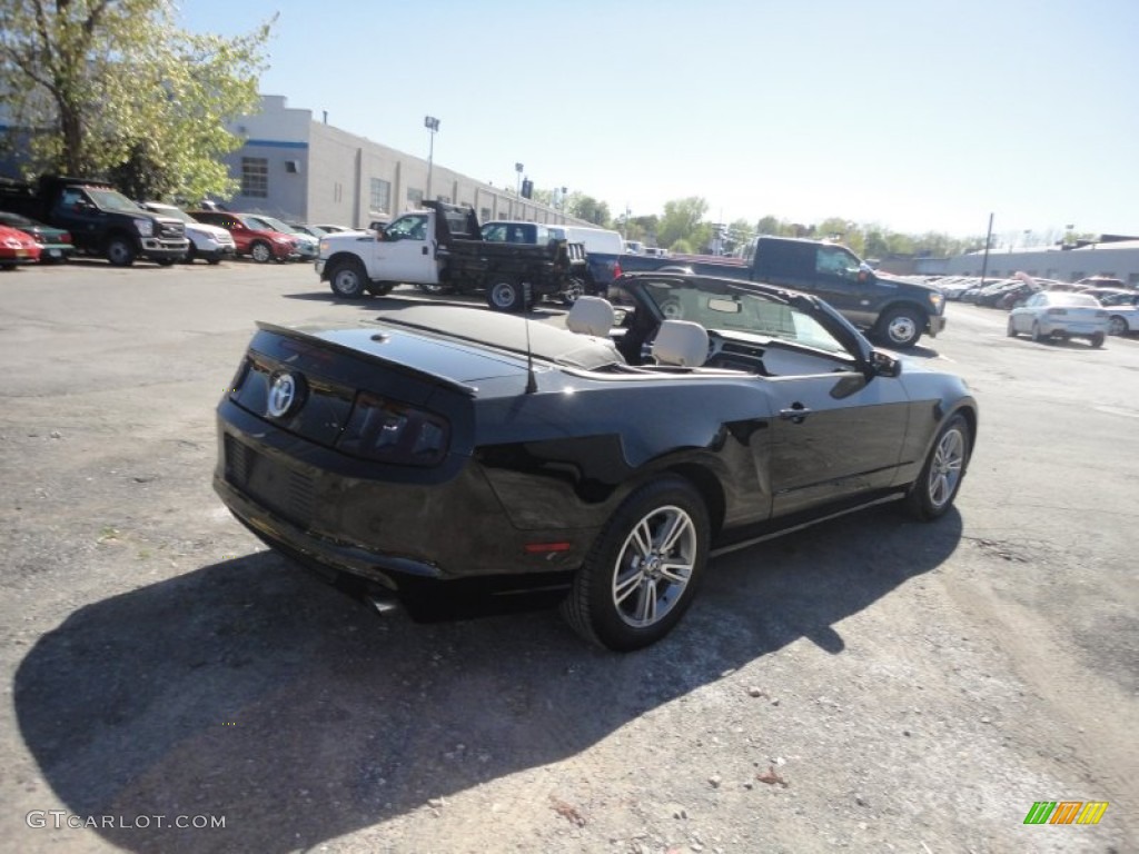 2013 Mustang V6 Premium Convertible - Black / Stone photo #5