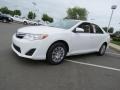 2013 Super White Toyota Camry LE  photo #3