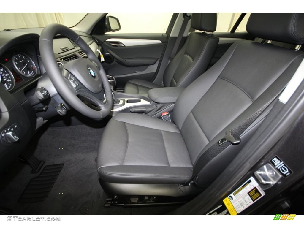 Black Interior 2014 BMW X1 sDrive28i Photo #80714663