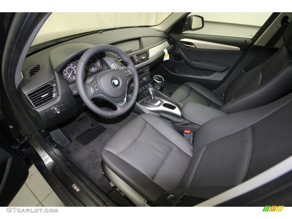 Black Interior 2014 BMW X1 sDrive28i Photo #80714774