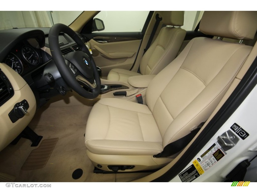 Beige Interior 2014 BMW X1 sDrive28i Photo #80715563