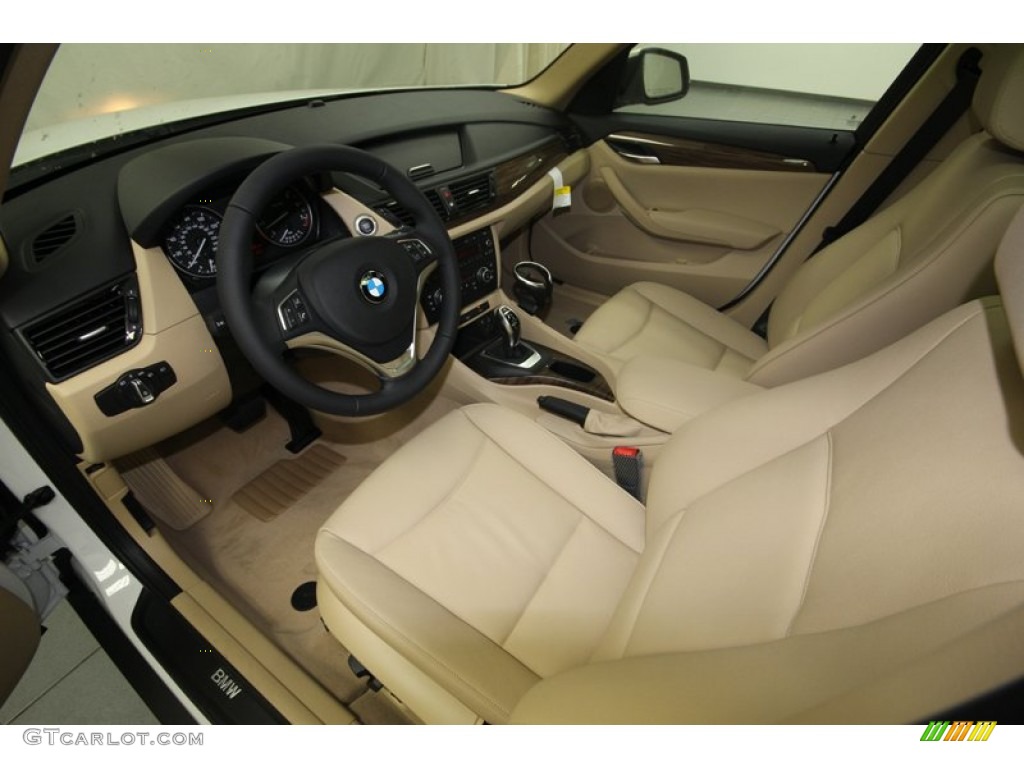 Beige Interior 2014 BMW X1 sDrive28i Photo #80715668