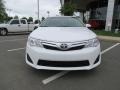 2013 Super White Toyota Camry LE  photo #2