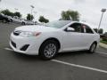 2013 Super White Toyota Camry LE  photo #3