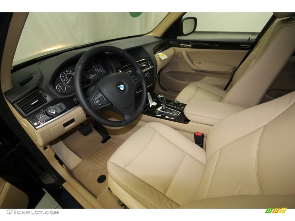 Sand Beige Interior 2014 BMW X3 xDrive28i Photo #80716094