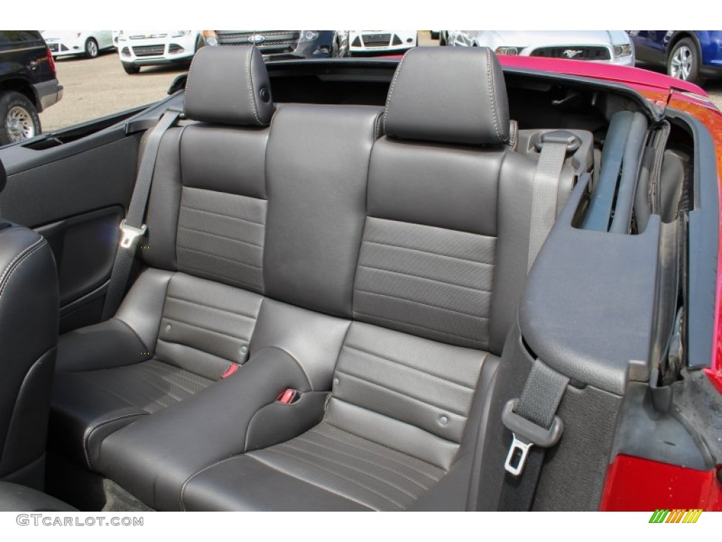 Charcoal Black Interior 2013 Ford Mustang V6 Premium Convertible Photo #80716115
