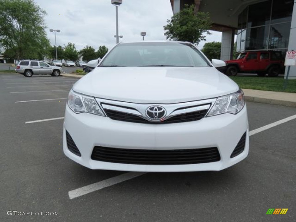 2013 Camry LE - Super White / Ivory photo #2