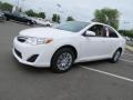 2013 Super White Toyota Camry LE  photo #3