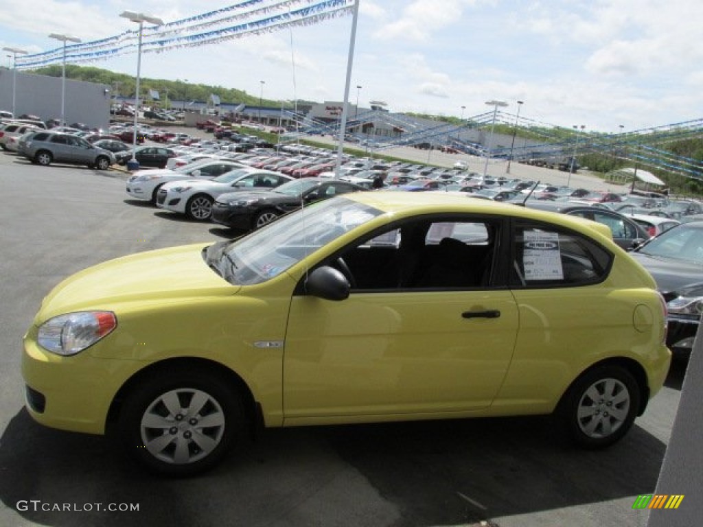 2009 Accent GS 3 Door - Mellow Yellow / Black photo #6