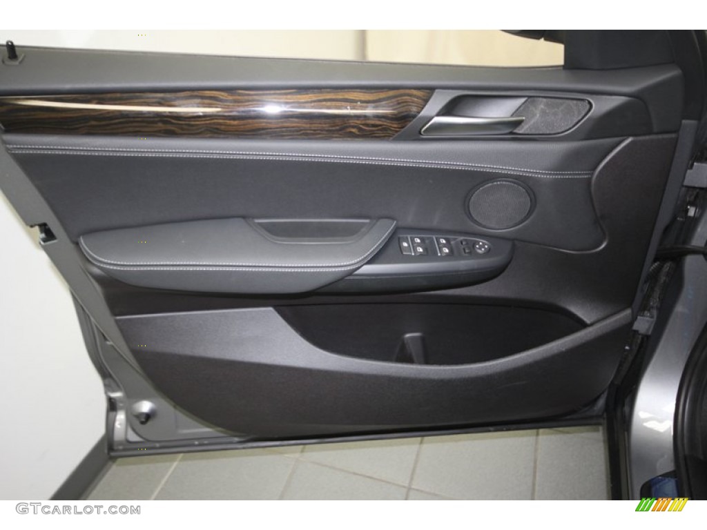 2014 BMW X3 xDrive28i Black Door Panel Photo #80717027