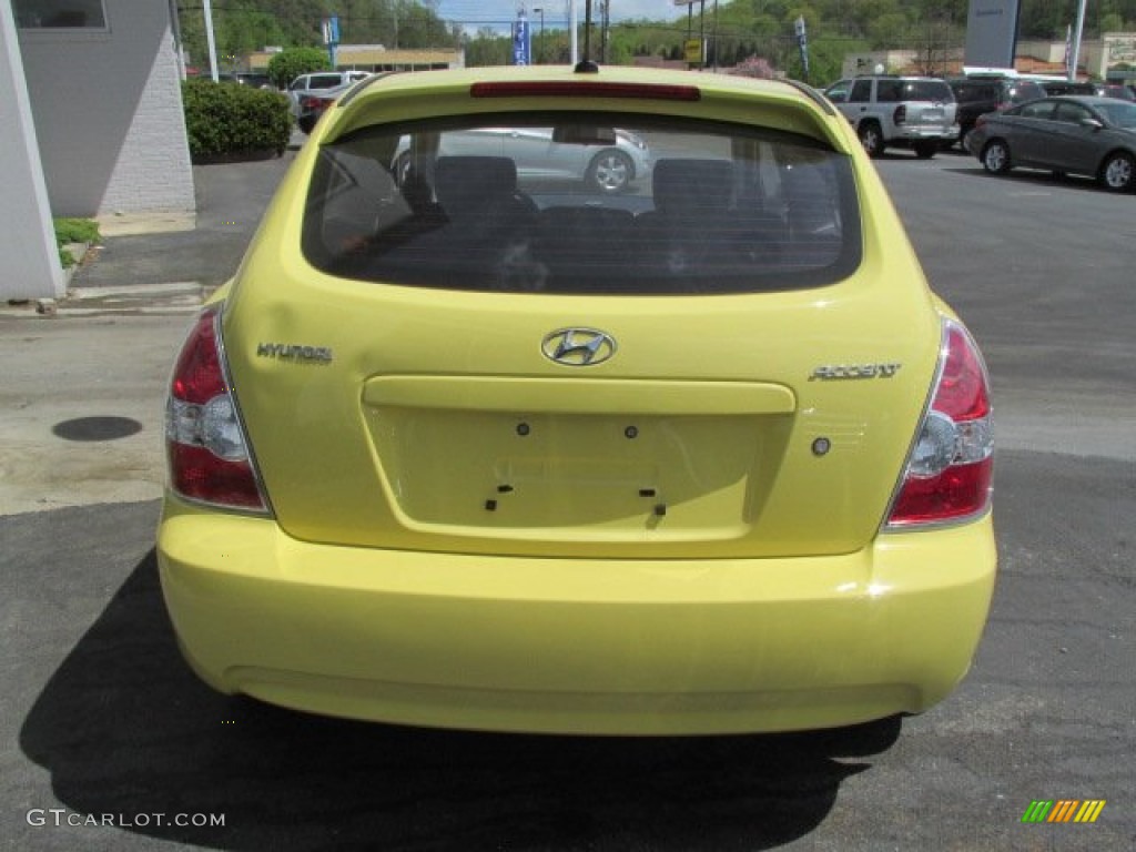 2009 Accent GS 3 Door - Mellow Yellow / Black photo #8