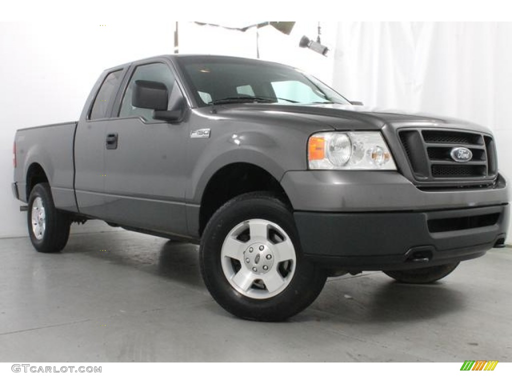 2006 F150 STX SuperCab 4x4 - Dark Shadow Grey Metallic / Medium/Dark Flint photo #5