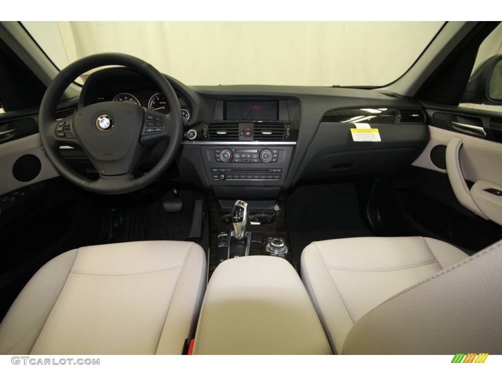 2014 BMW X3 xDrive28i Oyster Dashboard Photo #80717383
