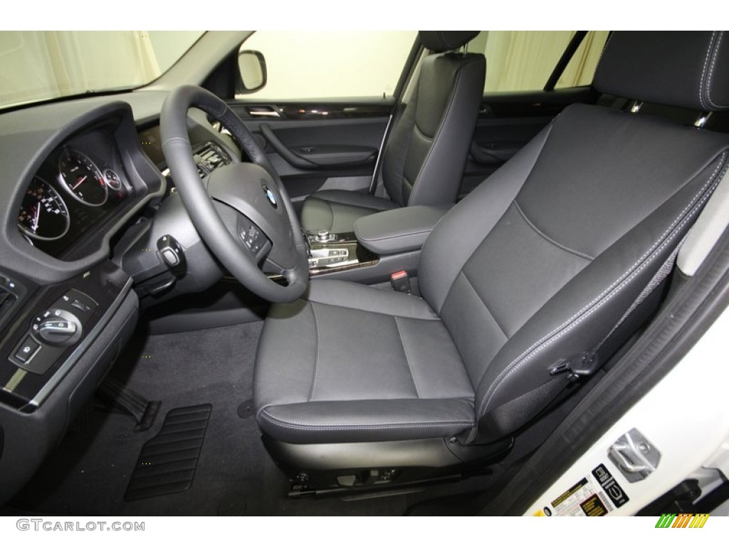 Black Interior 2014 BMW X3 xDrive28i Photo #80717876