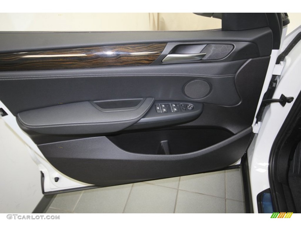 2014 BMW X3 xDrive28i Black Door Panel Photo #80718029