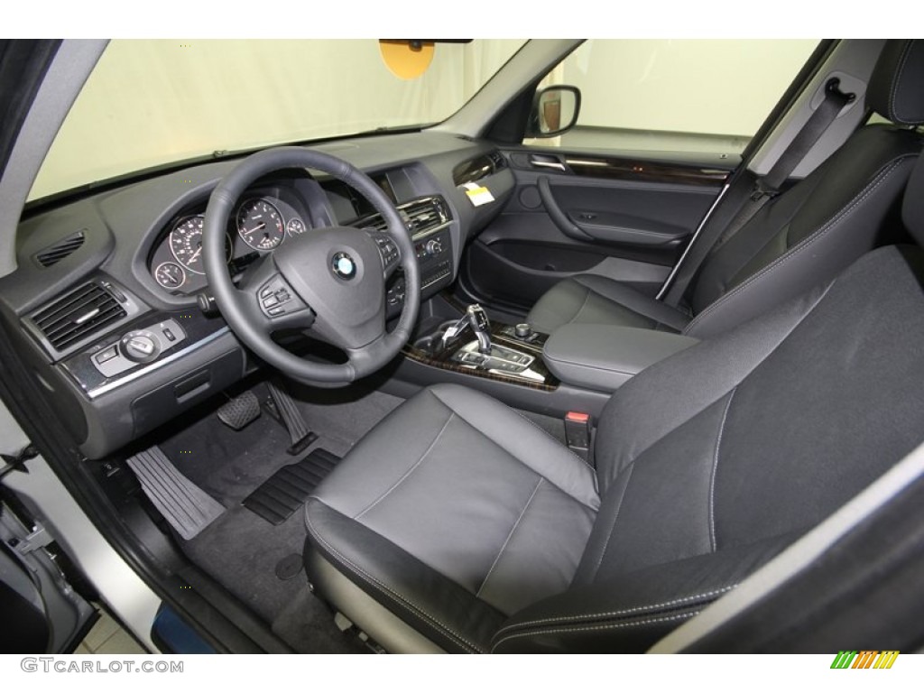 Black Interior 2014 BMW X3 xDrive28i Photo #80718512