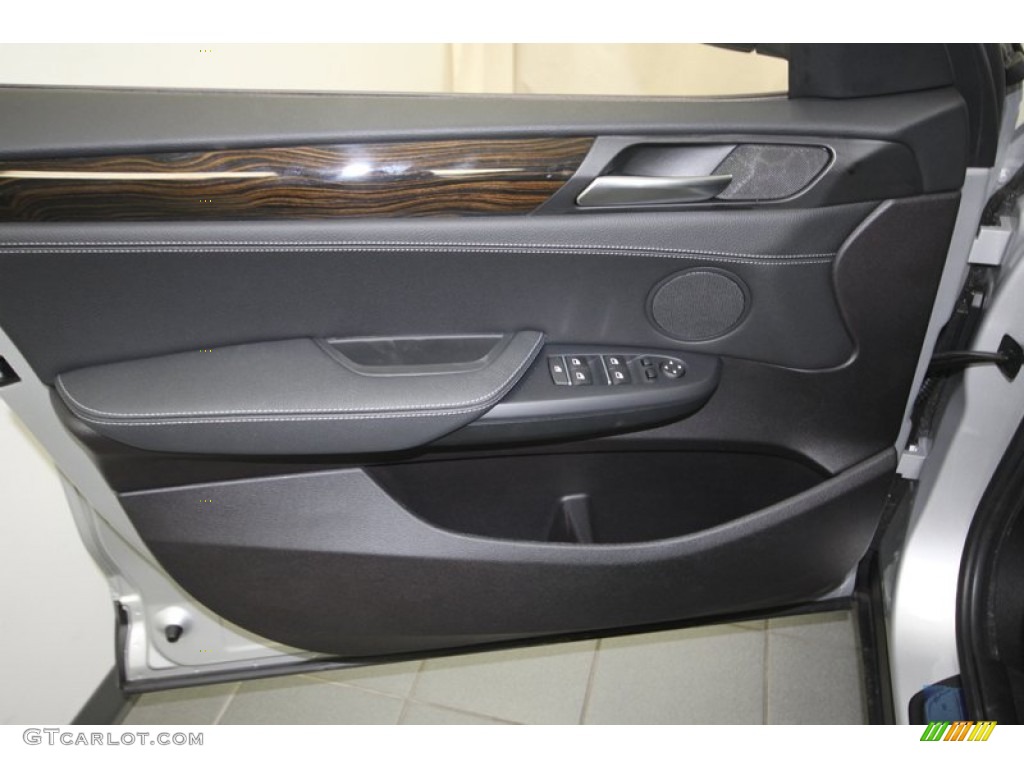 2014 BMW X3 xDrive28i Black Door Panel Photo #80718536