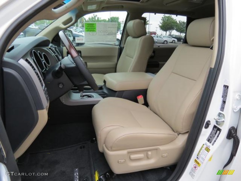 Sand Beige Interior 2013 Toyota Sequoia Platinum Photo #80718988