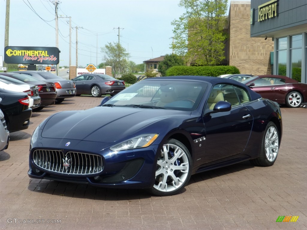 Blu Oceano (Blue Metallic) 2013 Maserati GranTurismo Convertible GranCabrio Sport Exterior Photo #80719216