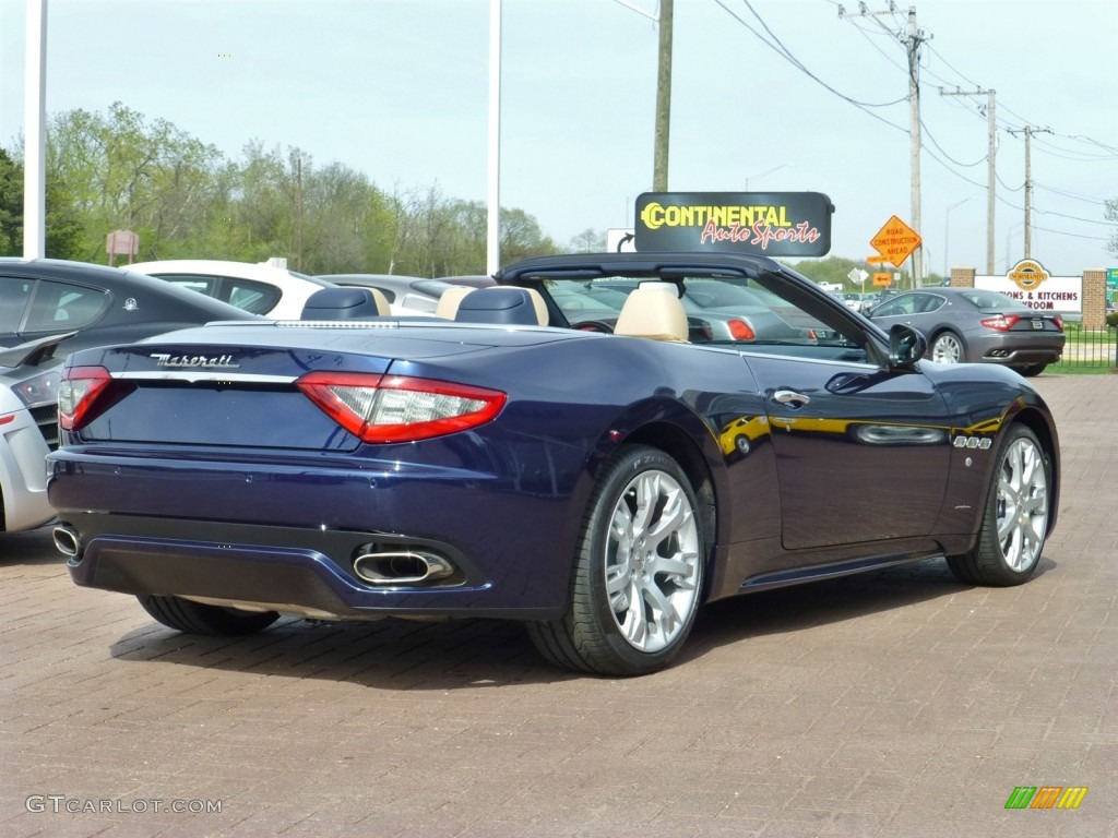 2013 GranTurismo Convertible GranCabrio Sport - Blu Oceano (Blue Metallic) / Sabbia photo #6