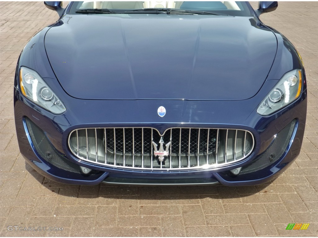 2013 GranTurismo Convertible GranCabrio Sport - Blu Oceano (Blue Metallic) / Sabbia photo #11