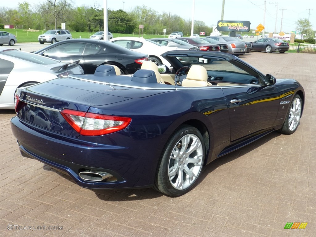 2013 GranTurismo Convertible GranCabrio Sport - Blu Oceano (Blue Metallic) / Sabbia photo #12