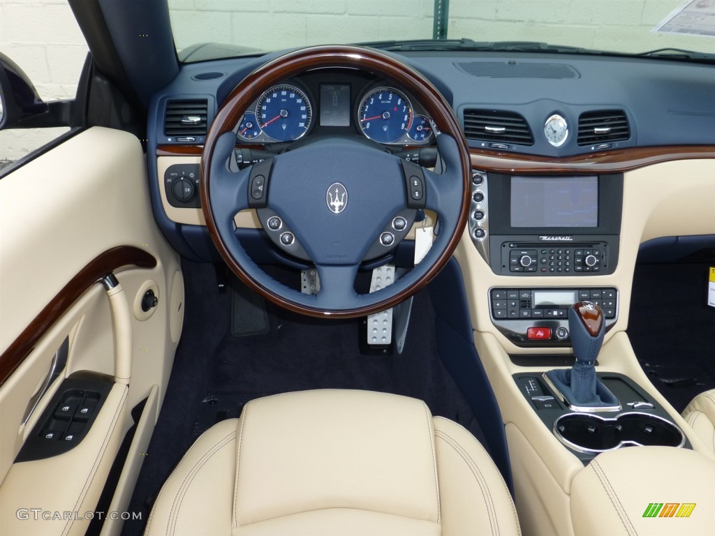 2013 Maserati GranTurismo Convertible GranCabrio Sport Sabbia Dashboard Photo #80719802
