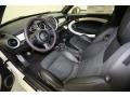 2013 Mini Cooper Recaro Sport Black/Dinamica Interior Front Seat Photo