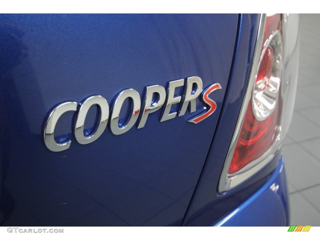 2013 Cooper S Hardtop - Lightning Blue Metallic / Carbon Black photo #26