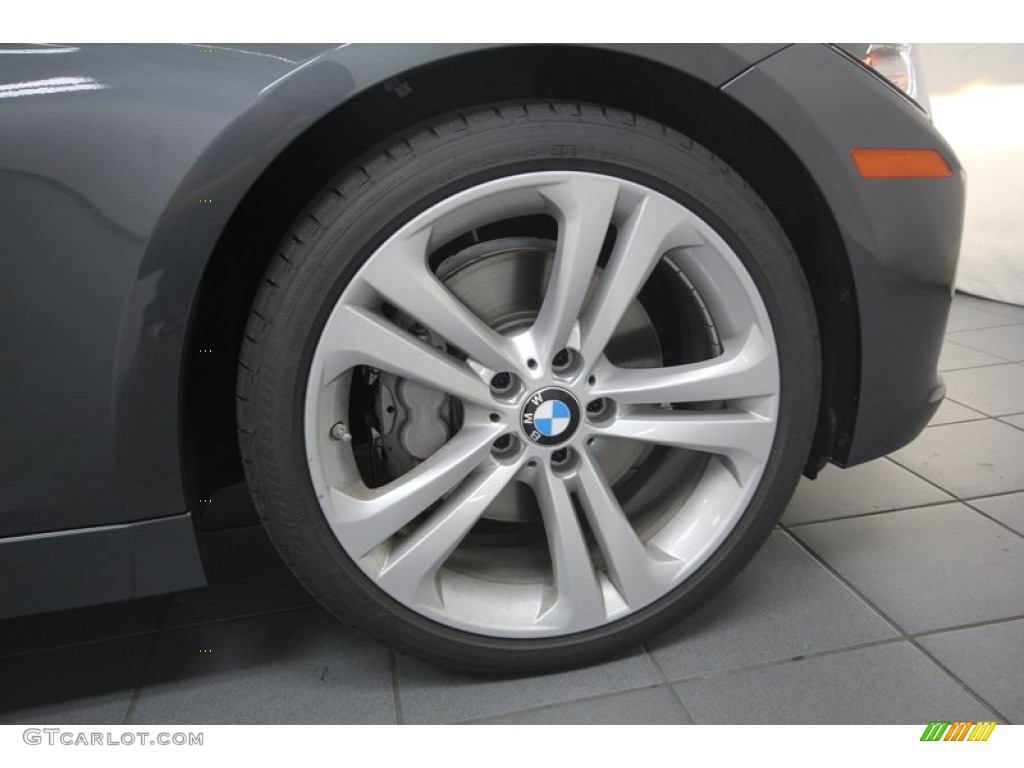 2013 3 Series 335i Sedan - Mineral Grey Metallic / Black photo #7