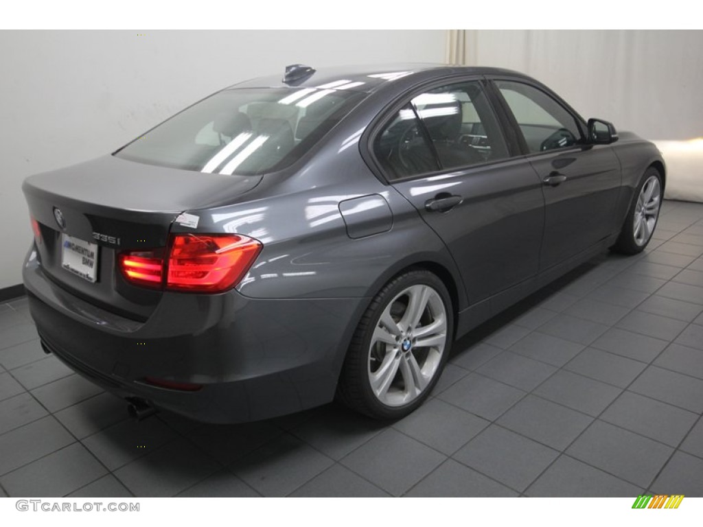 2013 3 Series 335i Sedan - Mineral Grey Metallic / Black photo #8